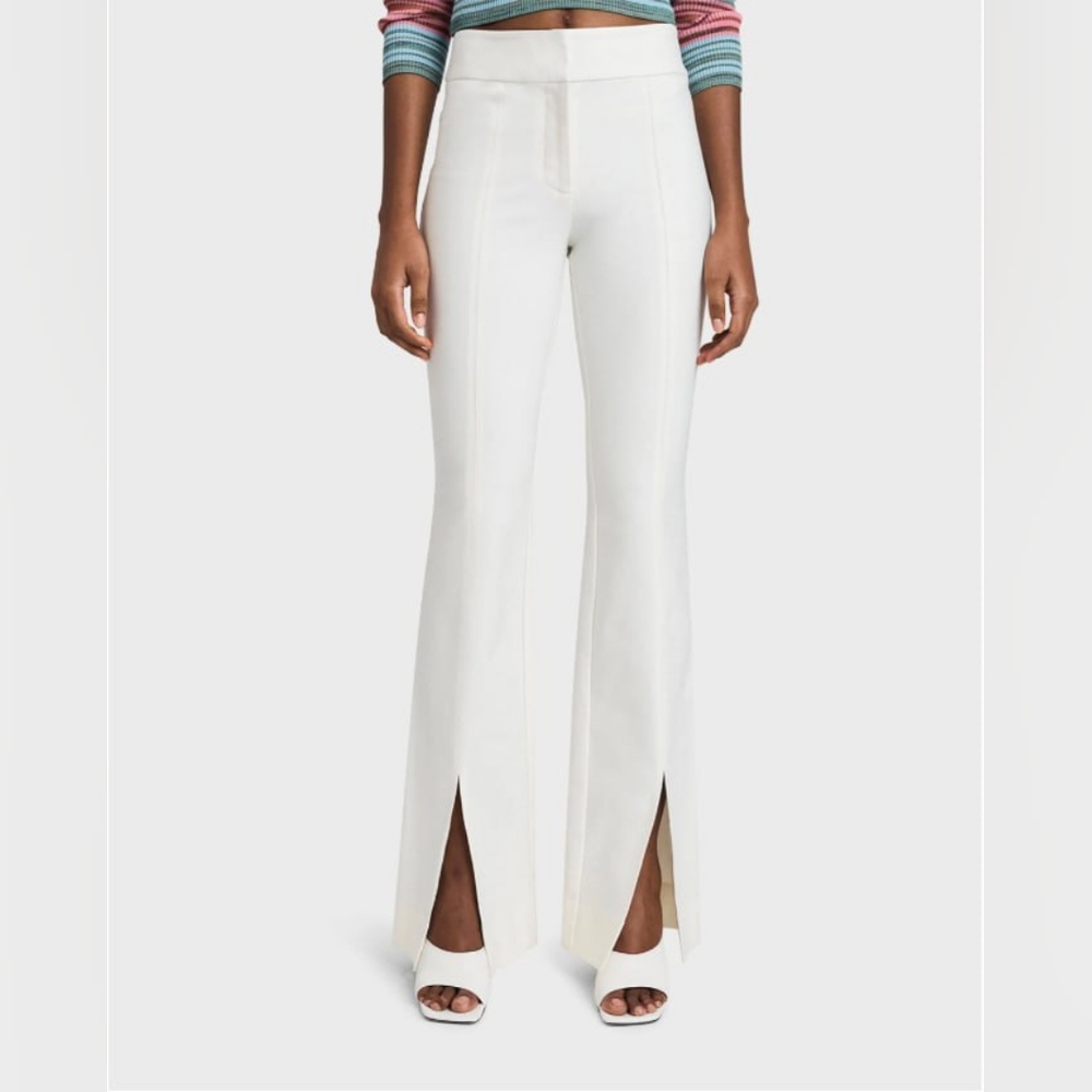 $375 Derek Lam 10 Crosby Maeve Flared Split Hem Trousers